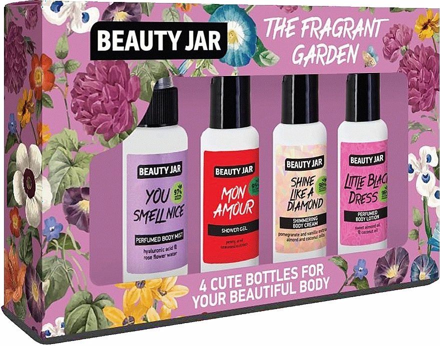 Beauty Jar Набор The Fragrant Garden (b/mist/80ml + sh/gel/80ml + b/cr/80ml + b/lot/80ml) - фото N1