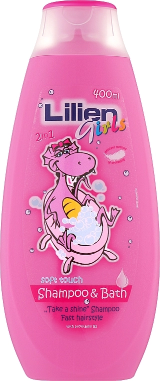 Lilien Дитячий шампунь та піна для ванни 2в1 для дівчаток Shampoo & Bath Girls - фото N1