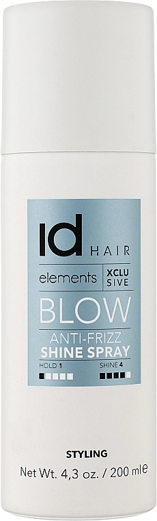 IdHair Антистатичний спрей для надання блиску волосся Elements Xcls Anti-Frizz Shine - фото N1