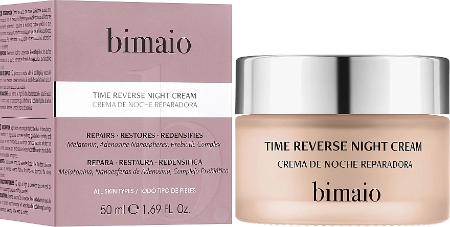 Bimaio Відновлювальний нічний крем для обличчя Time Reverse Night Cream - фото N2