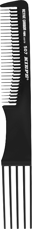Kiepe Расческа для стрижки со спицами, 195мм Active Carbon Fibre 507 Hair Comb - фото N1
