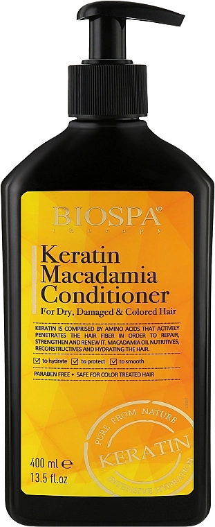 Sea of Spa Олійний кондиціонер для волосся "Кератин і макадамія" Bio Spa Keratin Macadamia Conditioner - фото N1