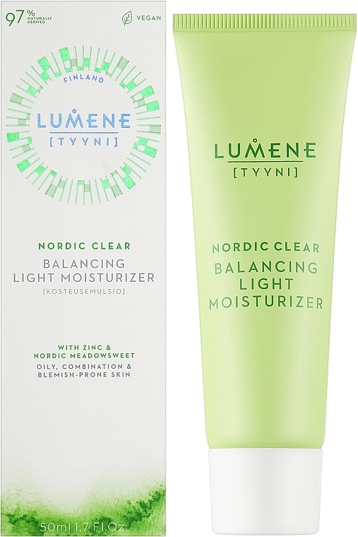 Lumene Балансирующий легкий увлажняющий крем для лица Nordic Clear Balancing Light Moisturizer - фото N2