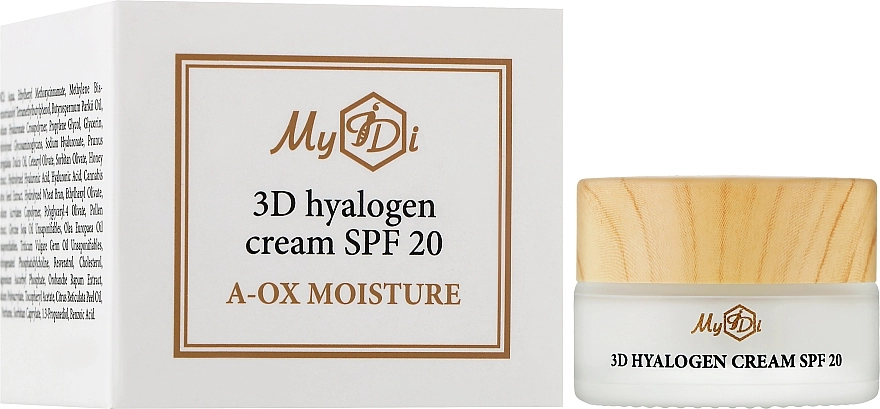 MyIdi Дневной антиоксидантный увлажняющий крем SPF 20 A-Ox Moisture 3D Hyalogen Cream SPF 20 (пробник) - фото N2