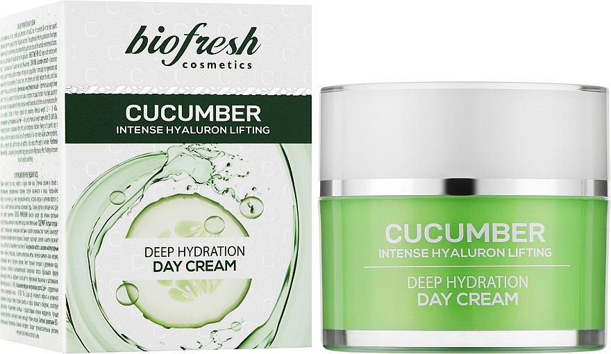 BioFresh Увлажняющий дневной крем "Гиалурон + экстракт огурца" Cucumber Deep Hydration Day Cream - фото N2