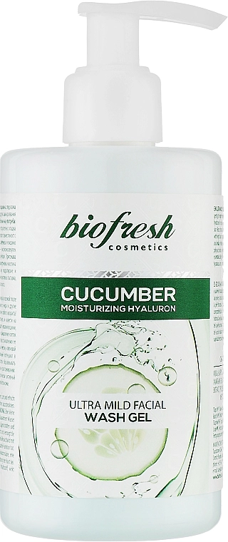 BioFresh Гель для вмивання «Гіалурон + екстракт огірка» Cucumber Ultra Mild Wash Gel - фото N1