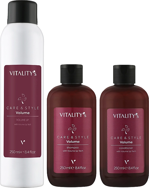 Vitality's Набір C&S Volume Up Kit (shmp/250ml + h/cond/250ml + h/spr/250ml) - фото N2