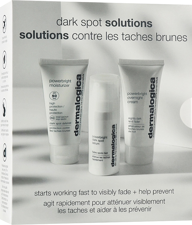 Dermalogica Набор Dark Spot Solution Kit (f/cr/12ml + ser/10ml + n/cr/15ml) - фото N1