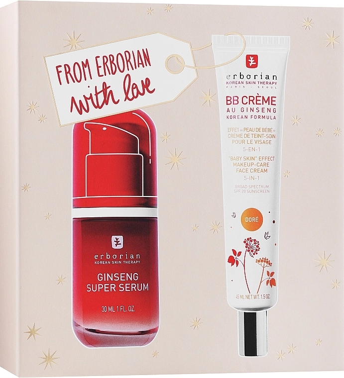 Erborian Набір Kit Ginseng + BB Xmas 22 Dore (f/bb/cr/45ml + serum/30ml) - фото N1