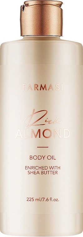 Farmasi Масло для тела с маслом сладкого миндаля и масла Ши Rich Almond Body Oil - фото N1