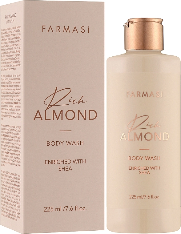 Farmasi Гель для душу з олією солодкого мигдалю та маслом ши Rich Almond Body Wash - фото N2