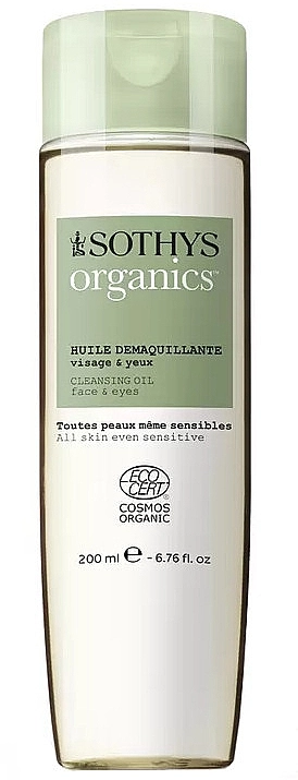 Sothys Очищувальна олія для обличчя Organics Face & Eye Make-Up Remover Oil - фото N1