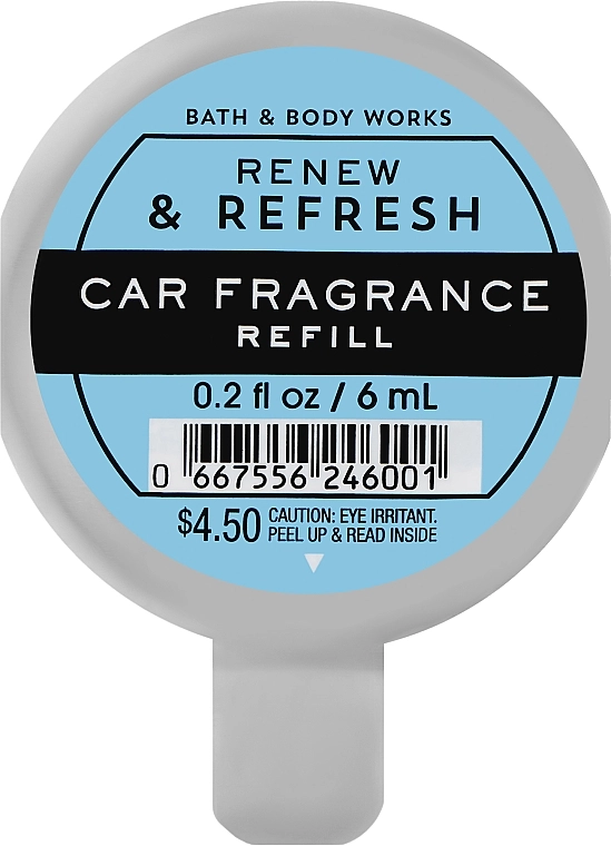Bath & Body Works Ароматизатор для автомобиля Bath and Body Works Renew & Refresh Car Fragrance Refill (сменный блок), 6ml - фото N1