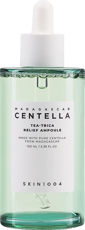 Сироватка для проблемної шкіри з центеллою та чайним деревом - SKIN1004 Madagascar Centella Tea-Trica Relief Ampoule, 100 мл - фото N2