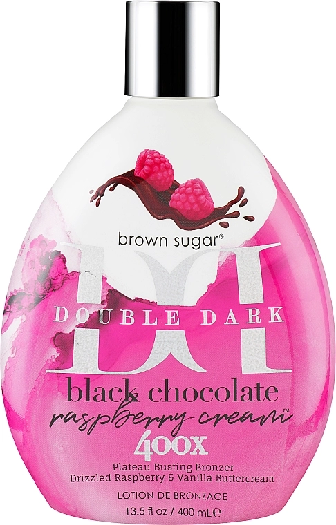 Tan Incorporated Крем для солярия для ультра темного оттенка с омолаживающим эффектом Raspberry & Cream 400x Double Dark Black Chocolate - фото N1