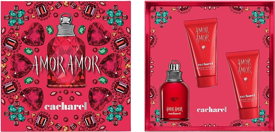 Cacharel Amor Amor Набір (edt/50ml + b/lot/2x50ml) - фото N2