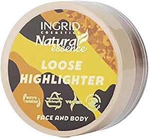 Ingrid Cosmetics Natural Essence Loose Highlither Хайлайтер рассыпчатый для лица и тела - фото N1