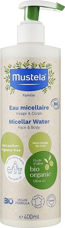 Mustela Міцелярна вода для обличчя й тіла Famille Micellar Water Face & Body - фото N1