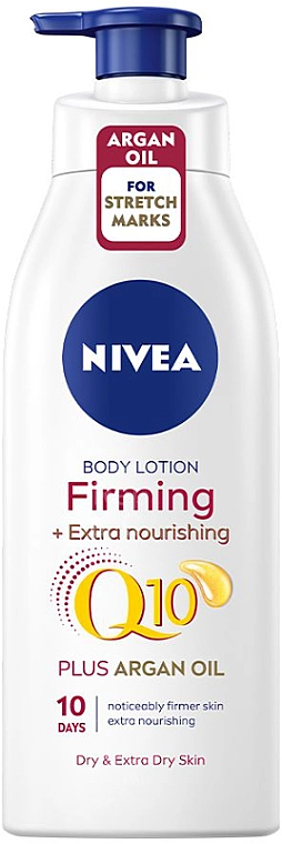 Nivea Лосьйон для тіла Q10 Firming + Extra Nourishing Plus Argan Oil Body Lotion - фото N1