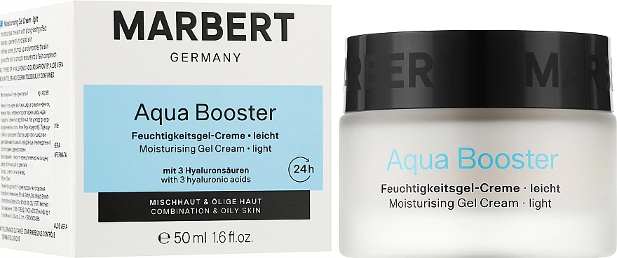 Marbert Легкий зволожувальний гель-крем Aqua Booster Feuchtigkeitscgel-Creme - фото N2