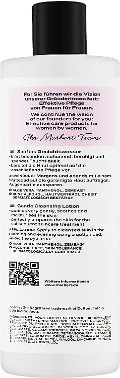 Marbert Нежный лосьон для чувствительной и сухой кожи Soft Cleansing Sanftes Gesichtswasser - фото N2