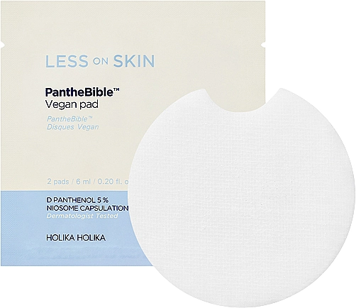 Holika Holika Диски для чутливої ​​шкіри Less On Skin PantheBible Vegan Pad - фото N1