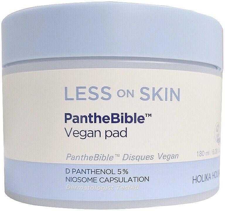 Holika Holika Диски для чутливої ​​шкіри Less On Skin PantheBible Vegan Pad - фото N2