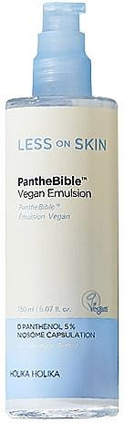 Holika Holika Эмульсия для чувствительной кожи Less On Skin PantheBible Vegan Emulsion - фото N1
