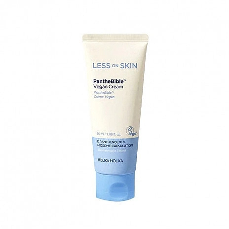 Holika Holika Успокаивающий крем для чувствительной кожи Less On Skin PantheBible Vegan Cream - фото N1