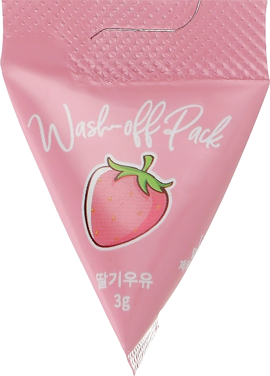 Med B Глибоко очищувальна полунична маска для обличчя Cosmetic Strawberry Milk Wash Off Pack - фото N1