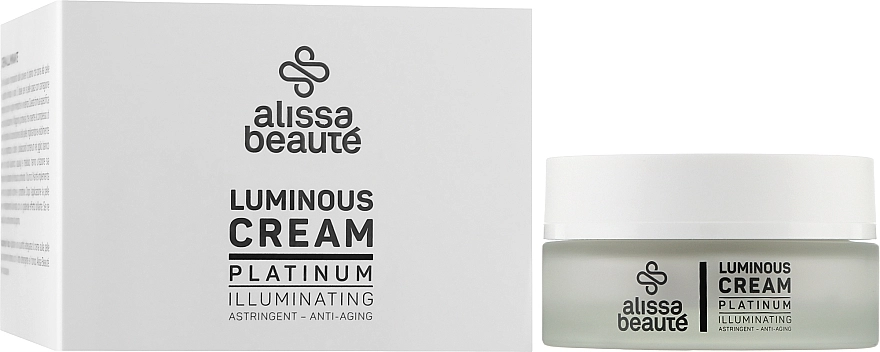 Alissa Beaute Антивіковий крем для обличчя з платиною та комплексом церамідів Illuminating Luminous Cream Platinum - фото N2