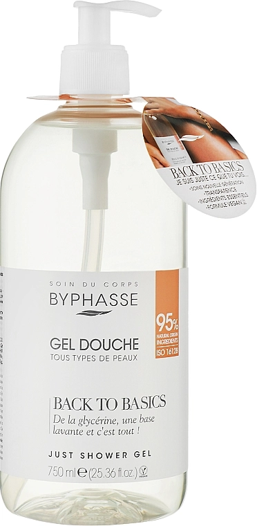 Byphasse Гель для душу для всіх типів шкіри Back To Basics Gel Douche Tous Types De Peaux - фото N1