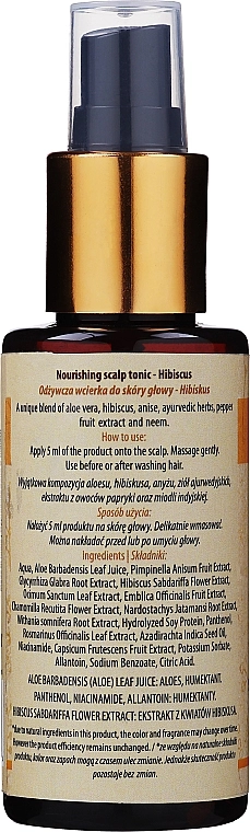 Sattva Тонік для волосся Ayurveda Scalp Tonic Nourishing Hibiscus - фото N2