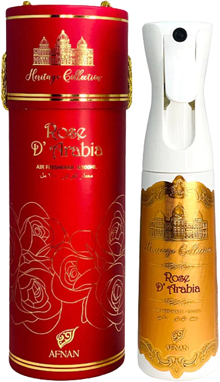 Afnan Perfumes Heritage Collection Rose D'Arabia Парфумований спрей для будинку - фото N3