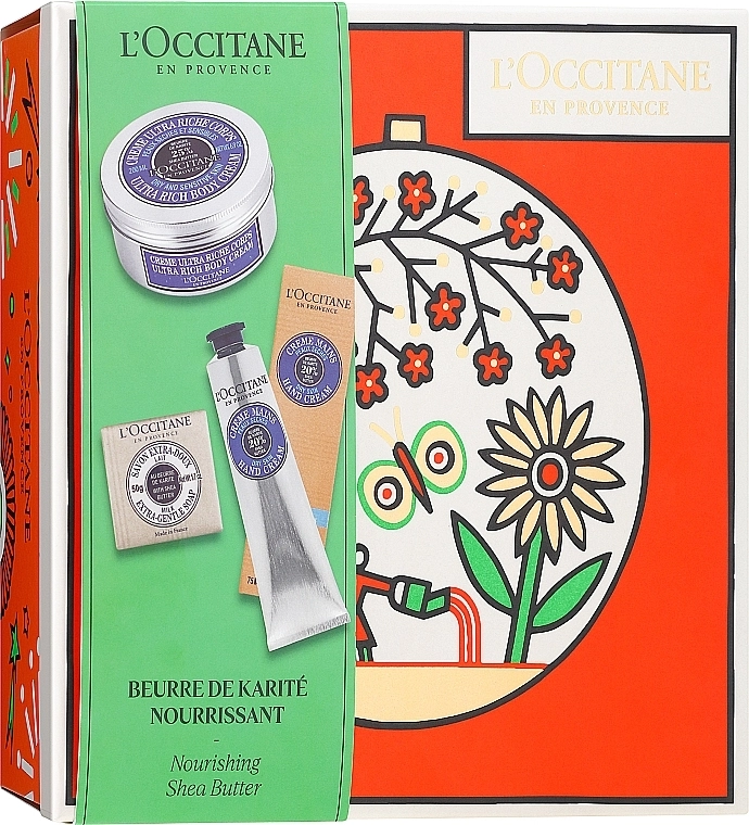 L'Occitane Набір Shea Butter (b/cr/200ml + h/cr/75ml + soap/50g) - фото N1