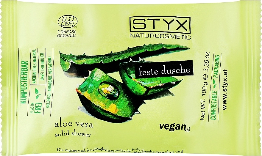 Styx Naturcosmetic Тверде мило для душу з алое вера Aloe Vera Solid Shower - фото N1