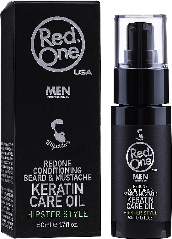 RedOne Кератинова олія-кондиціонер для бороди Red One Conditioning Beard & Mustache Keratin Care Oil - фото N1