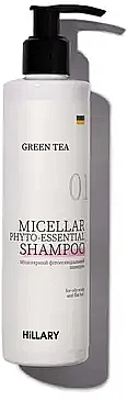 Hillary Мицеллярный фитоэссенциальный шампунь Green Tea Green Tea Micellar Phyto-essential Shampoo - фото N1