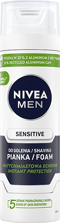 Nivea Набір MEN Sensitive Elegance (foam/200ml + af/sh/balm/100ml + deo/50ml + cr/75ml + bag) - фото N6
