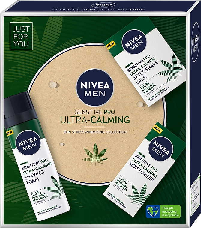 Nivea Набір MEN Sensitive Pro Ultra Calming (foam/200ml + af/sh/balm/100ml + cr/75ml) - фото N3