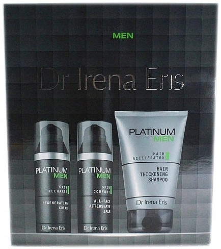 Dr Irena Eris Набор Platinum Men (shmp/125ml + ash/balm/50 ml + f/cr/50 ml) - фото N1