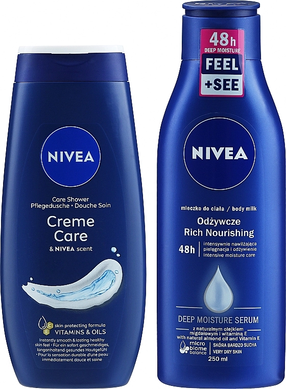 Nivea Набір Feel Good (sh/gel/250ml + b/milk/250ml) - фото N3