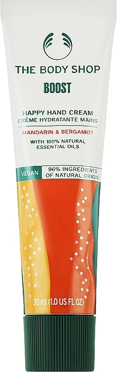 The Body Shop Крем для рук Mandarin & Bergamot Vegan Boost Happy Hand Cream - фото N1