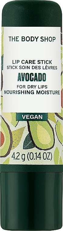The Body Shop Живильний і зволожувальний бальзам для губ "Авокадо" Avocado Lip Care Stick - фото N1