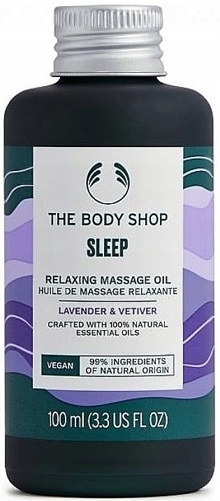 The Body Shop Расслабляющее массажное масло для сна "Лаванда и ветивер" Sleep Relaxing Massage Oil - фото N1