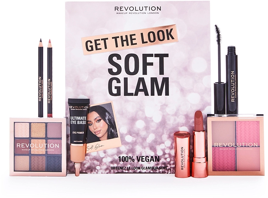 Makeup Revolution Get The Look: Soft Glam Makeup Gift Set Набір, 7 продуктів - фото N1