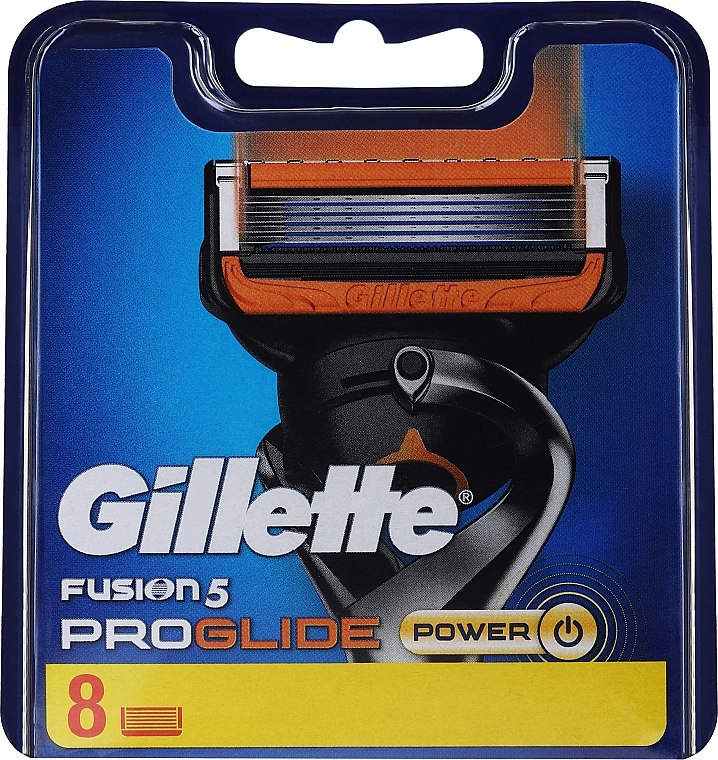 Gillette Сменные кассеты для бритья, 8 шт. Fusion 5 ProGlide Power - фото N2