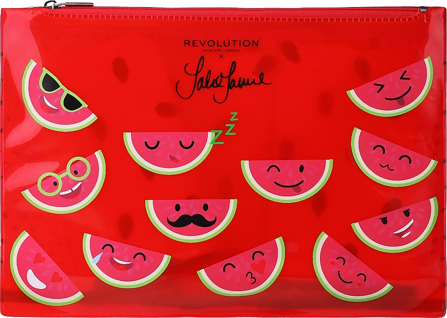 Revolution Skincare Набор Jake-Jamie Winter Watermelon Colection (f/mask/50ml + f/mask/3pcs + headband/1pc + wash/cloths/3pcs) - фото N4