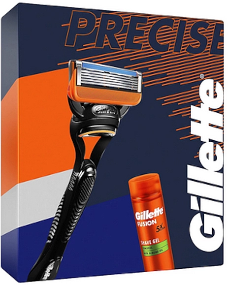 Gillette Набір Fusion (sh/gel/200ml + razor/1pc) - фото N1
