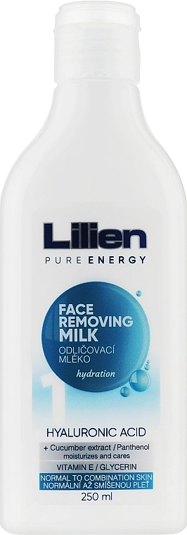 Lilien Молочко для снятия макияжа Face Removing Milk Hyaluronic Acid - фото N1